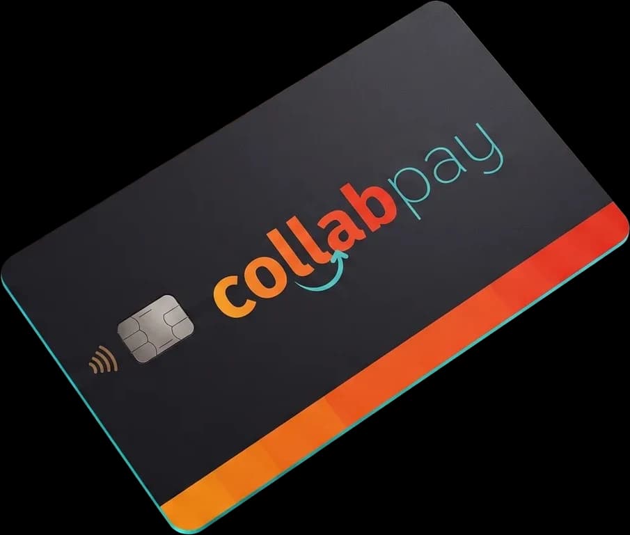 Cartão premium CollabPay representando a antecipação de recebíveis via e-Check